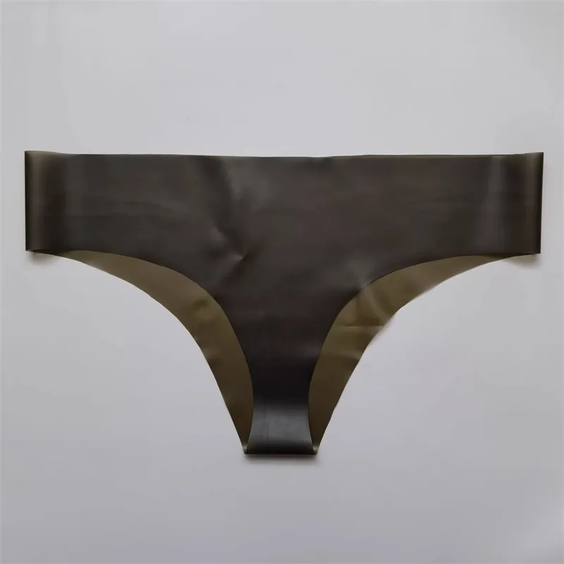 Calcinha transparente de borracha sem costura feminina, roupa íntima justa, ultra apertada, respirável, natação, à prova d'água, sedutora