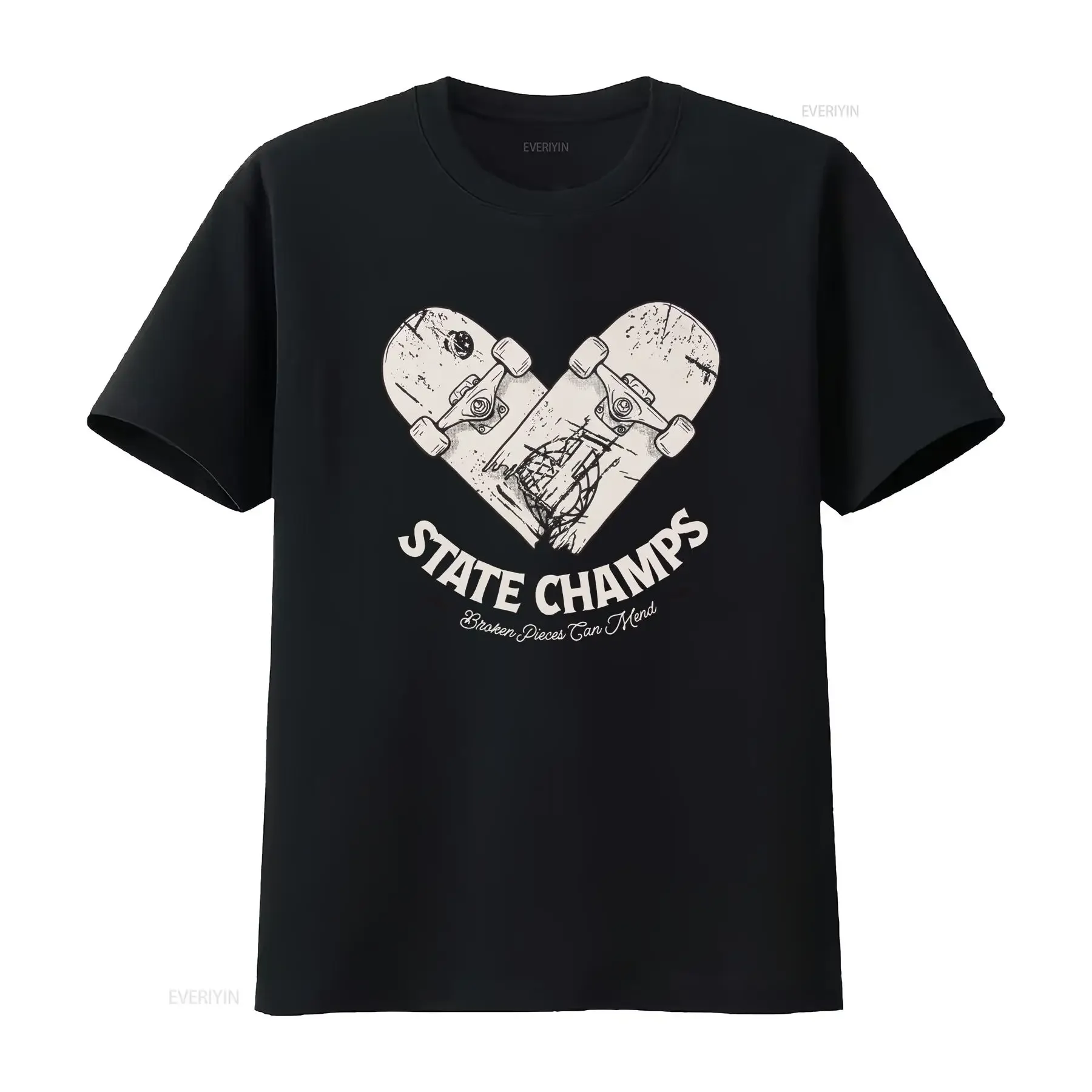 State Champs Band Red Cotton Full Size T Shirt For Fan KK906 vintage Washed Soft homme Comfortable graphic Breathable vintage