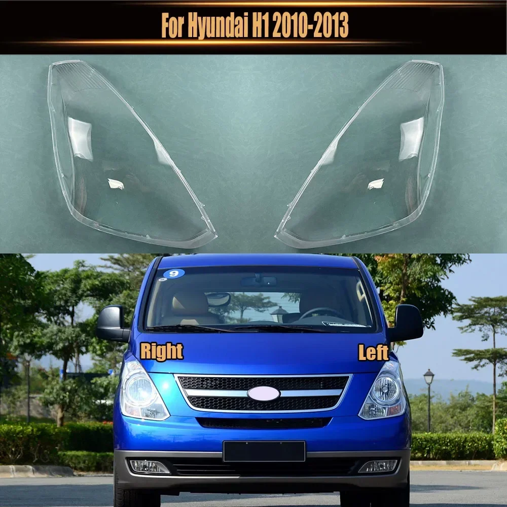 

For Hyundai H1 2010 2011 2012 2013 Car Front Headlight Lens Cover Transparent Lampshade Glass Lampcover Caps Headlamp Shell