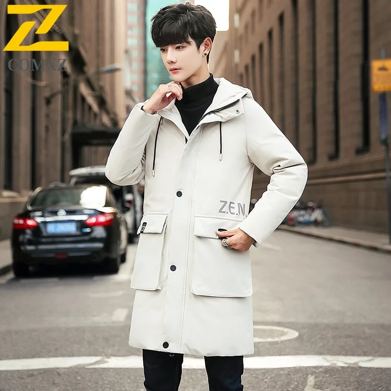 COMXZ Men Cotton Padded Jacket 2025 Trendy Look Daily Street Windproof Ski Trip Puffer Jacket Travel High Quality Winter Jacket