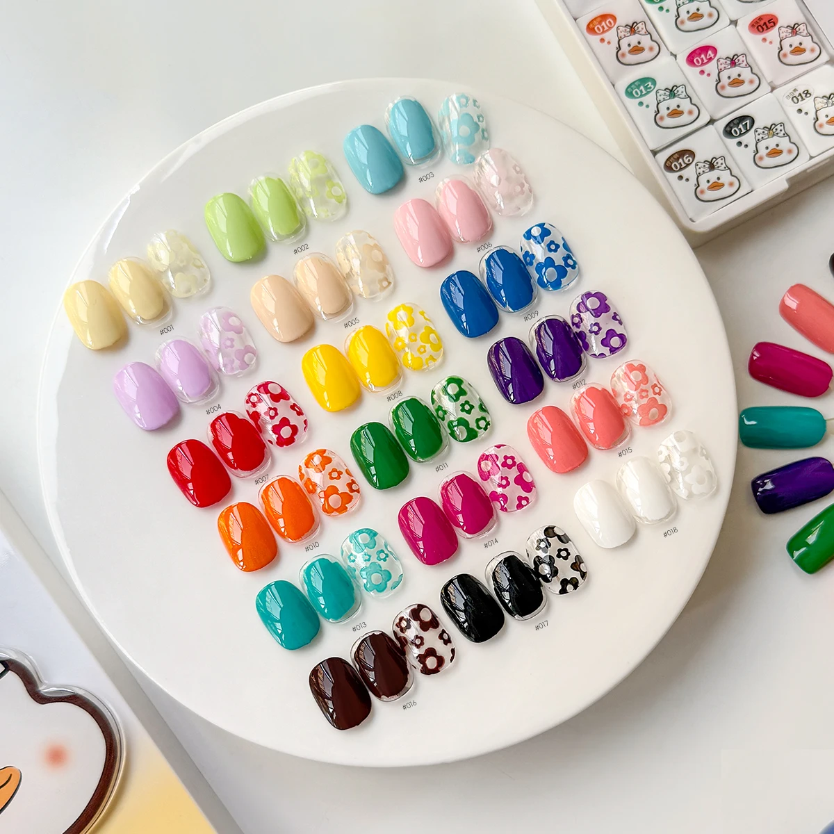 4 in 1 パットペイントジェルネイルポリッシュセット 18色 セミパーマネント ソークオフ UV LED ネイルジェル バーニッシュ グラデーション ネイルアートDIY用