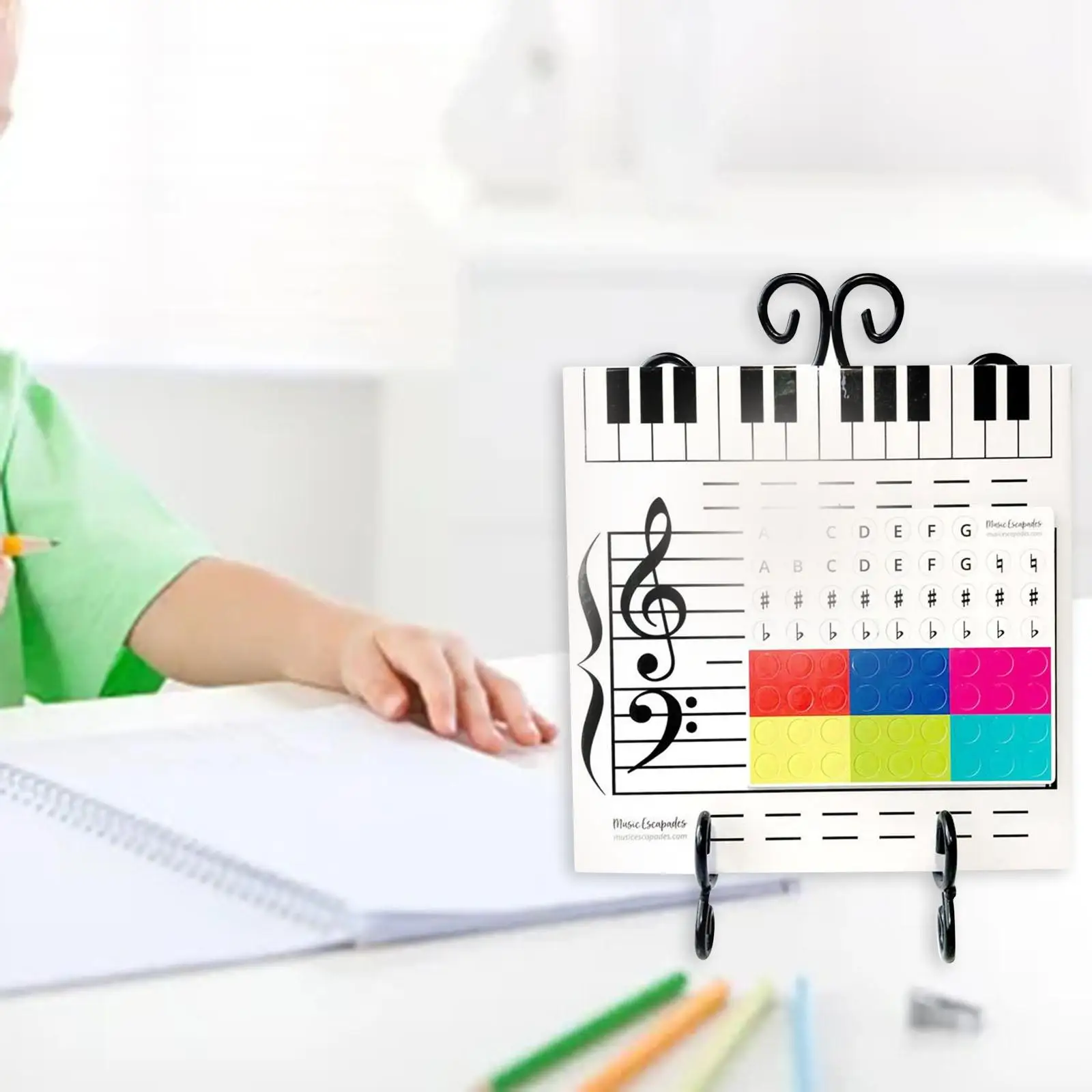 Portátil Multipurpose Dry Erase Board, Dry Erase Music Lap, White Board para Preschool Party Favors, aniversário e presente ao ar livre