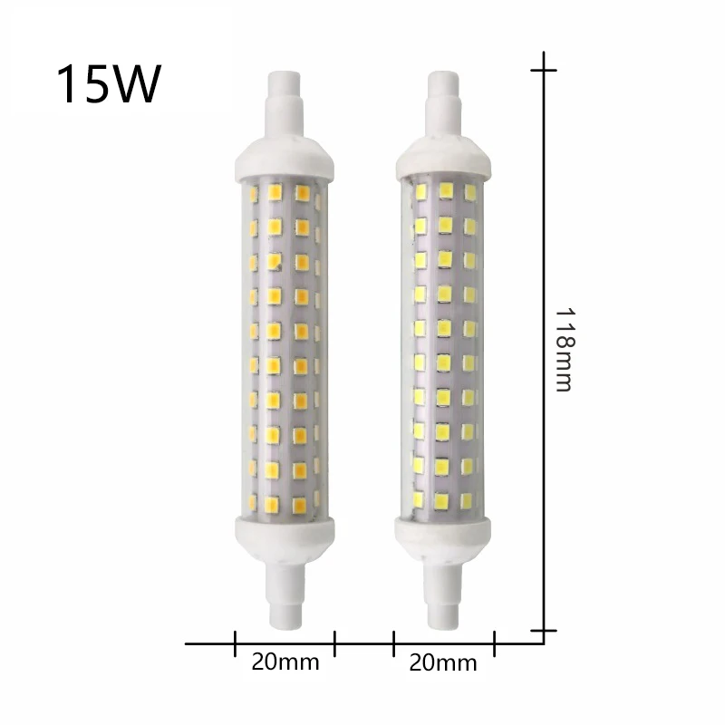 R7s projector lâmpadas led smd 2835 78mm 118mm 135mm 10w 15 20w led lâmpada de poupança de energia 220v substituir a luz do halogênio