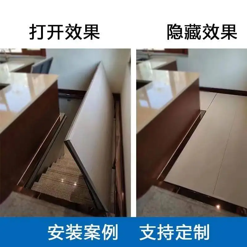 Basement Hidden Door Electric Manual Stealth  Wine Cellar Pantry Loft Automatic Swing Home Flap Cover