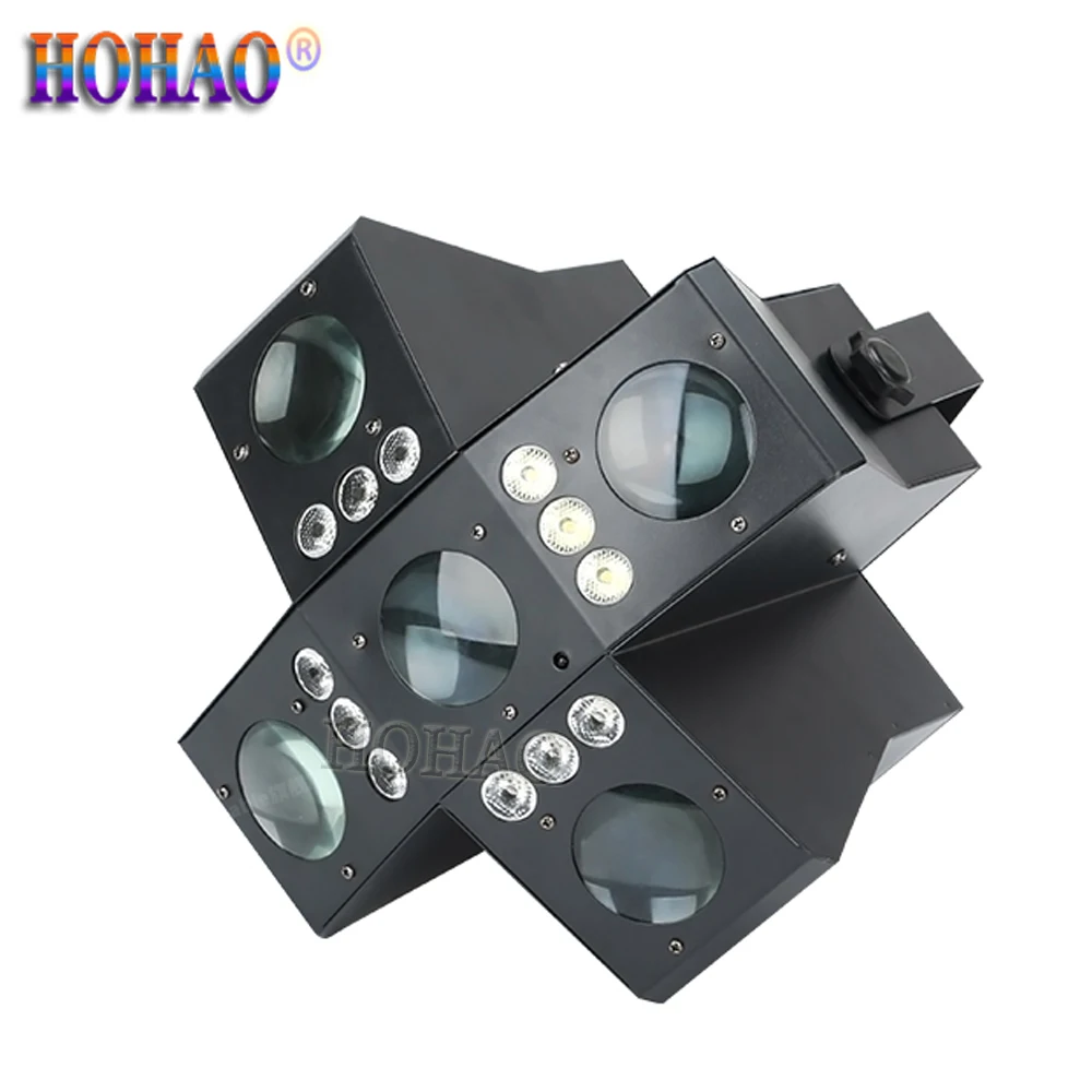 HOHAO 2022 New Arrival 4 in 1 Promise Sword Beam Pattern Dyeing Strobe Effect Light Disco DJ Culb Home Party Private Room Ktv