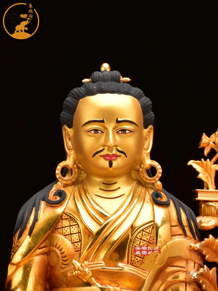 Xiangruige Xizang Gilded Melinda Portrait of Renzhen Bodhisattva Longba Jinmei Dharma Protector