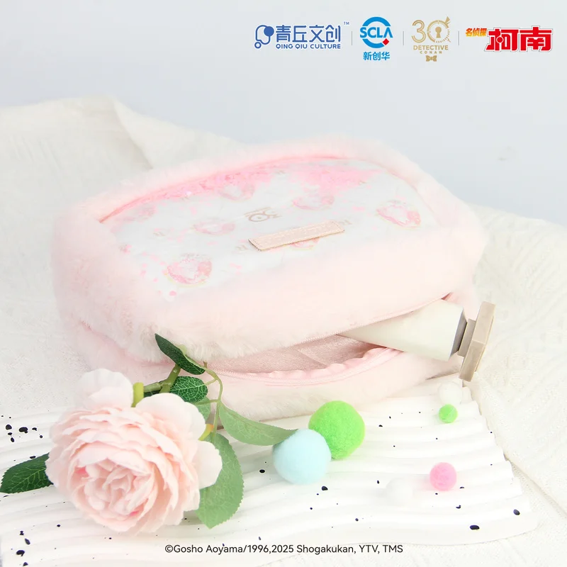 حقيقي المحقق كونان 30th الذكرى طبعة محدودة أفخم الرمال المتحركة حقيبة يده تخزين تدفق الرمل حقيبة مستحضرات تجميل المشجعين الهدايا