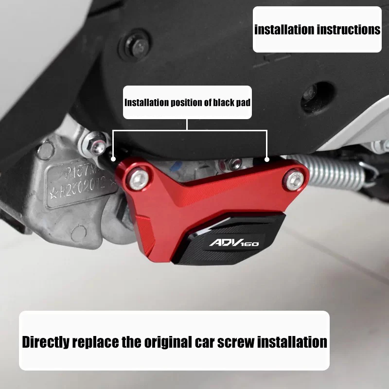 New For Honda ADV160 ADV 160 Motorcycle Transmission Bottom Falling Protect Cover Gearbox Aluminum Alloy Crash Slider Guard