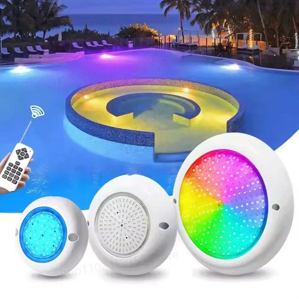 IP68 Waterproof DC12V 12W RGB LED Pool Light,18W 25W 35W UnderWater Spotlight for Outdoor Pools,Ponds&Decorative Water Features
