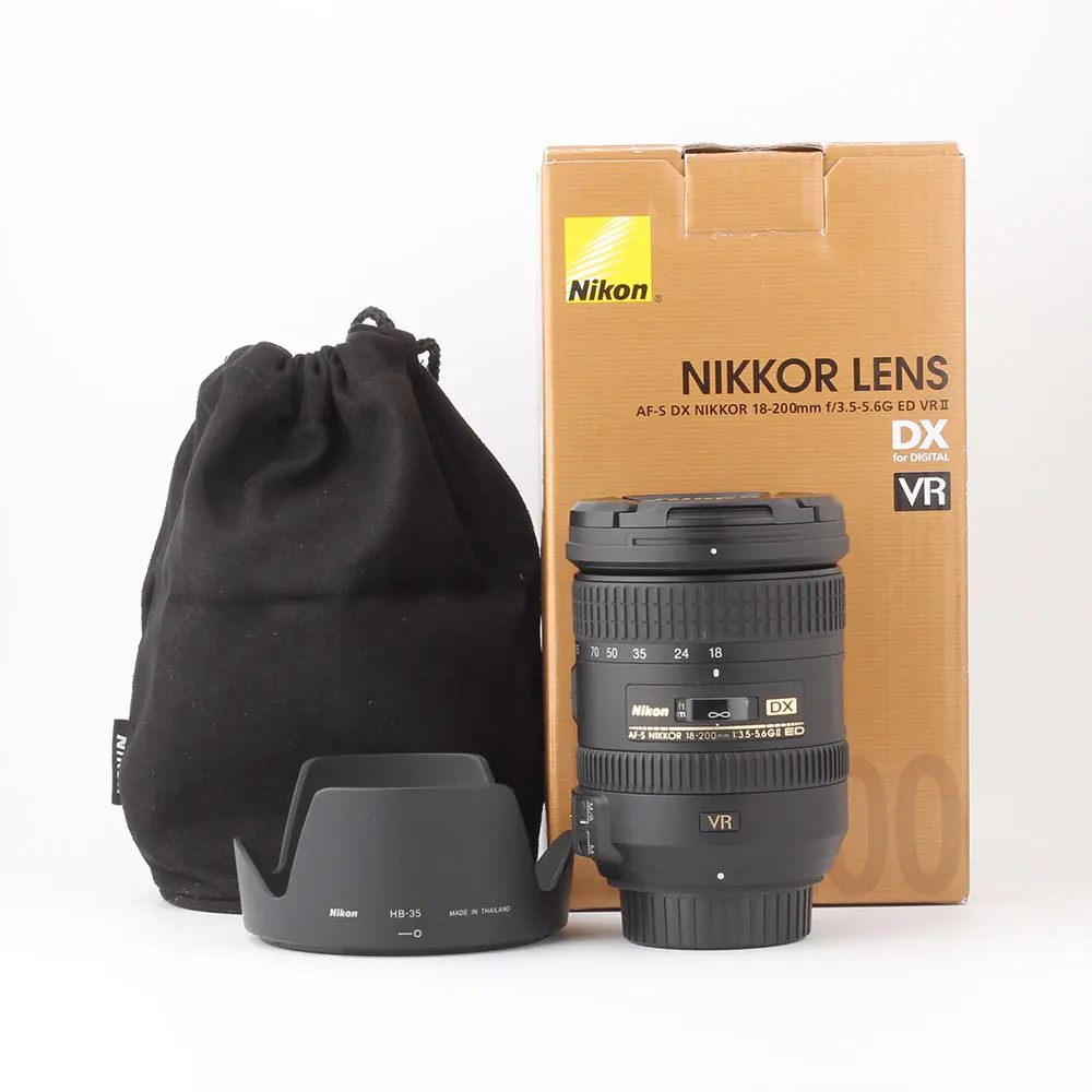 Nikon AF-S DX NIKKOR 18-200mm f/3.5-5.6G ED VR II Lens For Nikon SLR Cameras