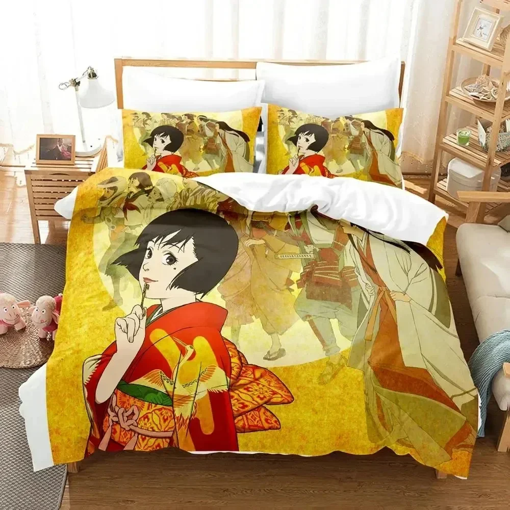 

3D Anime Art of Satoshi Kon Bedding Set Duvet Cover Bed Set Quilt Cover Pillowcase Comforter king Queen Size Boys Adult