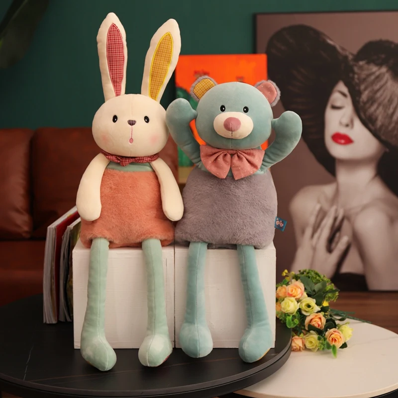 

New INS Pull Ear Rabbit Bear Plush Toy 65cm 70cm 1pcs/Pack Children Girls Birthday Christmas Present