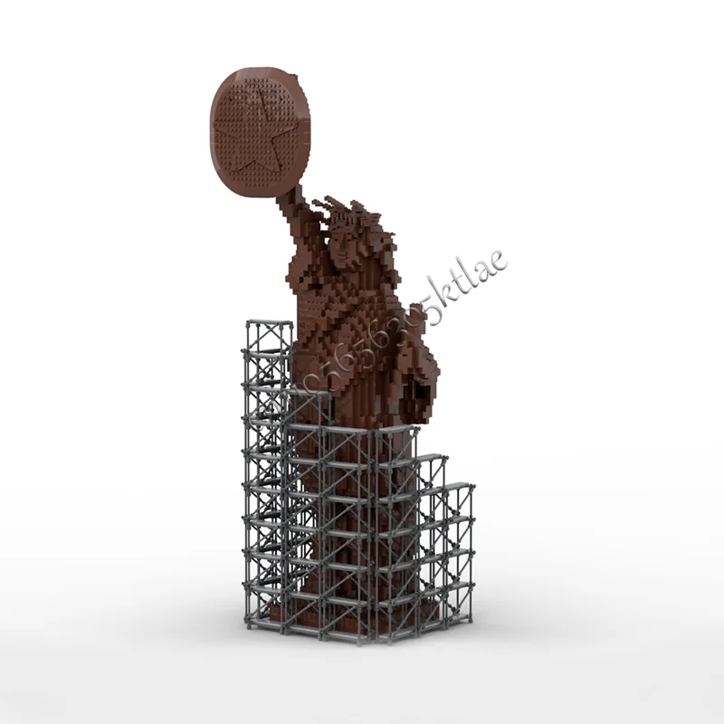 Popolare 4316 PCS MOC Lusso Statua della Libertà Modello Modulare Architettura Building Block Fai da Te Educazione Assemblaggio Giocattoli per Bambini Regali