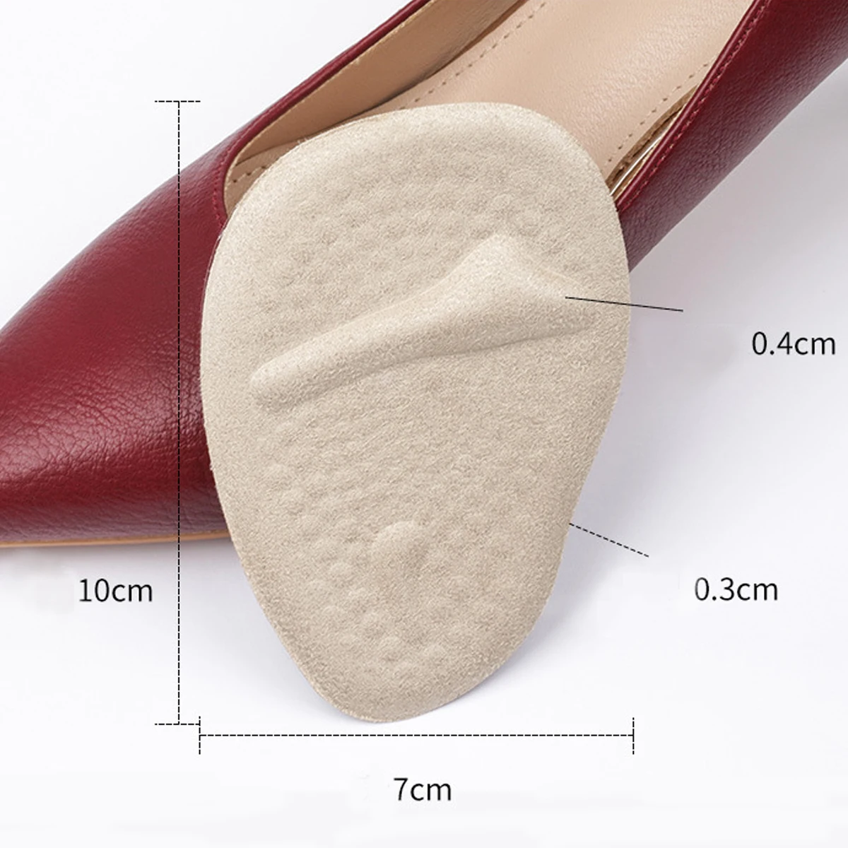 Gel Metatarsal Pads for Women – Self-Adhesive Forefoot Cushions for High Heels & Sandals | Non-Slip Pain Relief Insoles