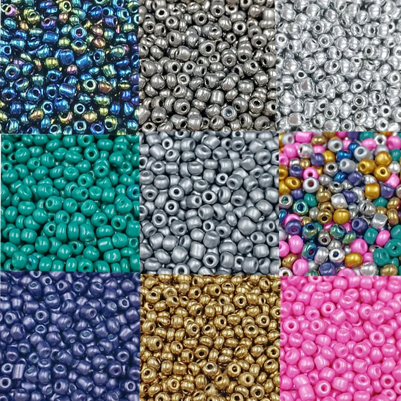 10g/bag 4mm Solid Seed Beads DIY Accessories for Jewelry Making Accessories DIY Bracelet Necklace Sewing Beads Stitch Ornament