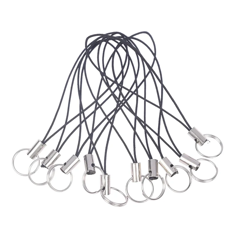 

10Pcs Clasp Rope Keychains Hooks Mobile phone Strap Keyring Bag Accessories