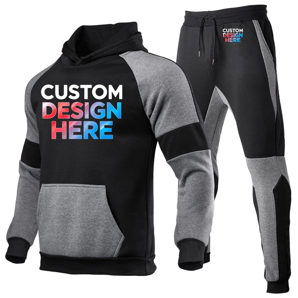 

Logo Customization Men's new style suit pullover hoodie + pants are suitable for spring and autumn hoodies