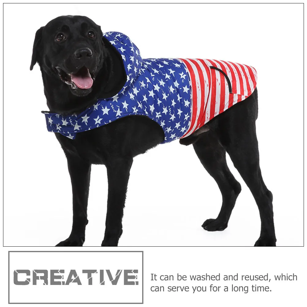 

Coat Big Dog Clothes Dogs Proof Clothing Accessory Puppy Pet Blue Apparel