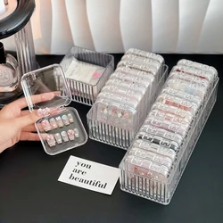 Nail Art Storage Box Wearing Armor Display Box Nail Tips Collection Professional Nail Works Organizer