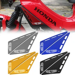 Motorcycle Accessories For Honda CC110 Cross cub CC 110 Front Panel Gurads Frame Cover Plate Protector Set CNC Aluminium