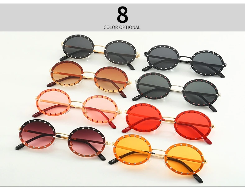 46127 Luxus-Sonnenbrille mit Diamantrahmen, Damenmode, kleine Größe, ovaler Sonnenschutz, Vintage-Schutz, UV400 – Detail 5