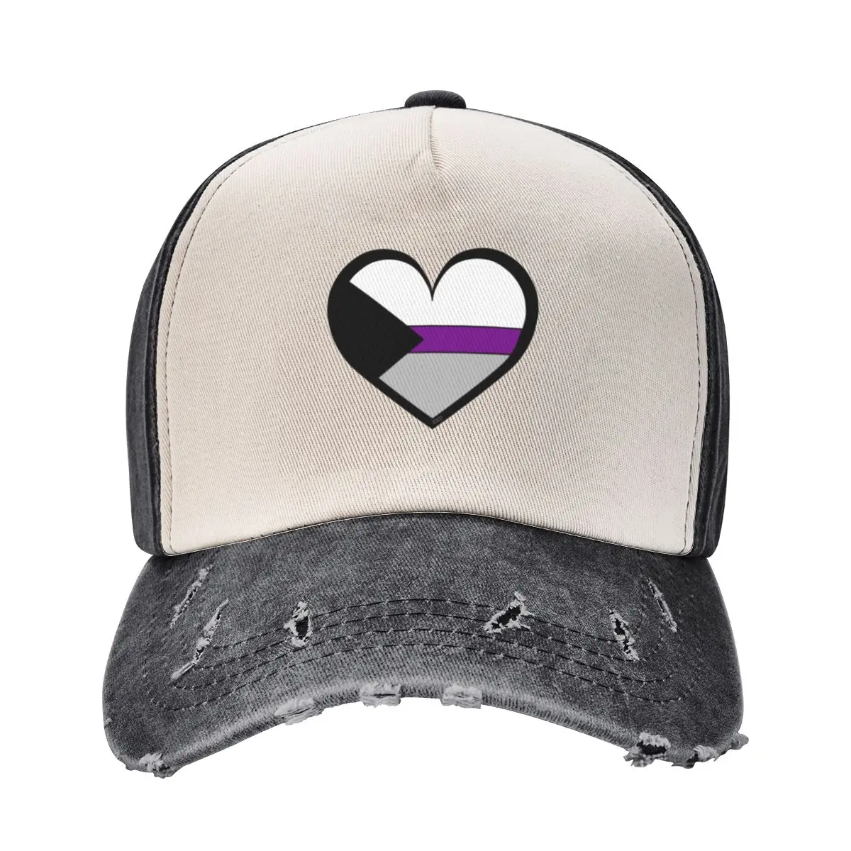 

Demisexual Heart Baseball Cap Custom Cap tea Hat birthday Beach Bag Female Men's