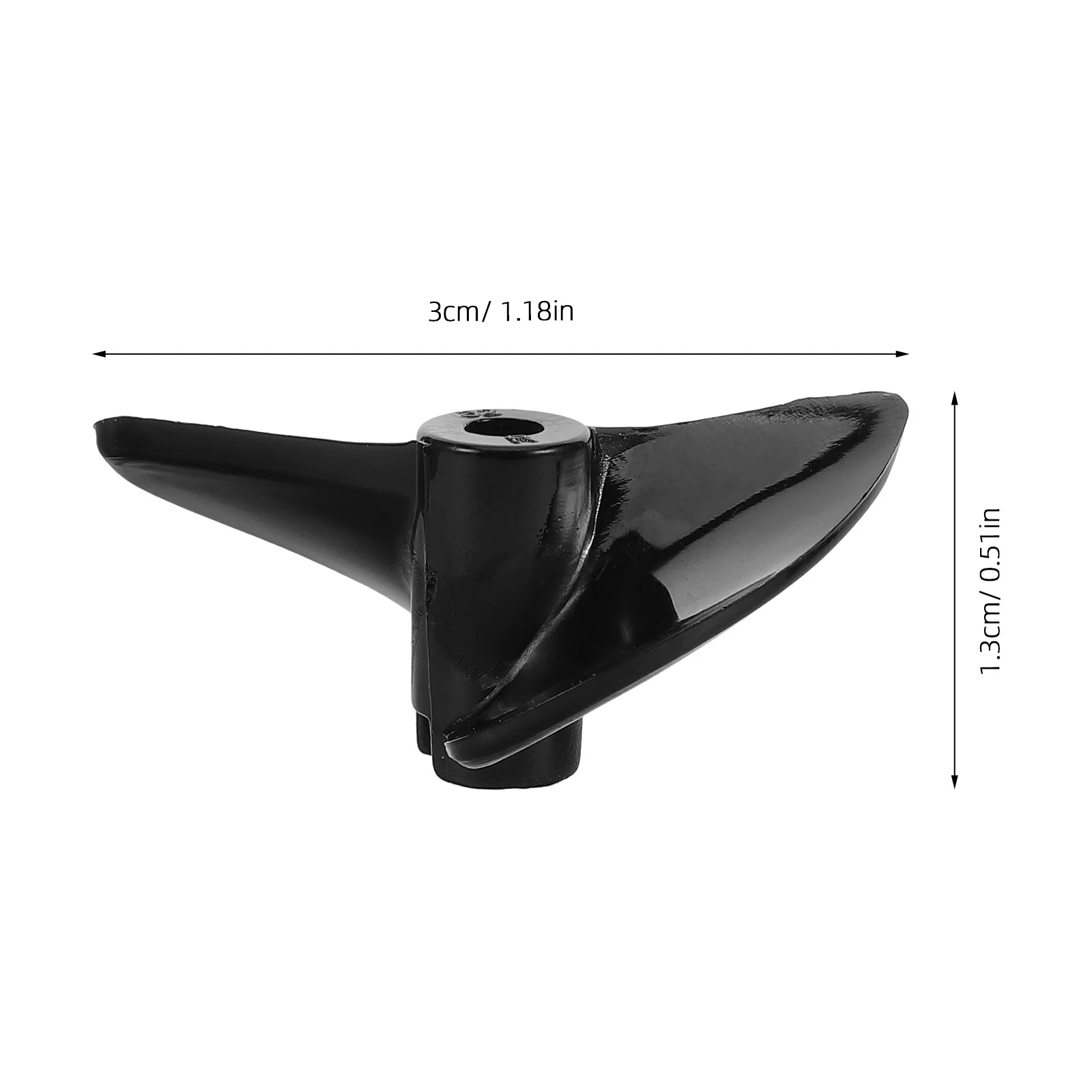 2 قطعة المروحة قارب D32mm شفرات بلاستيكية باستخدام الحاسب الآلي الكهربائية Rc قارب رمح الملحقات خفيفة الوزن 2-شفرة تصميم للدفع القوي #2