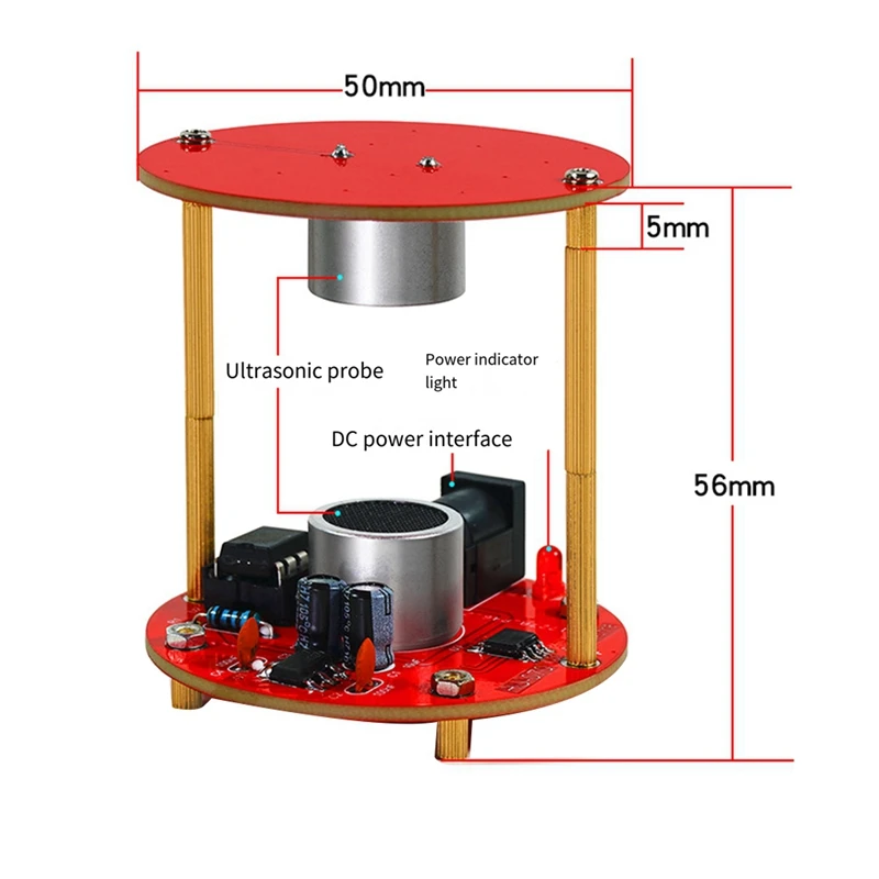 DIY Ultrasone Schorsing Akoestische Elektronische Kit Soldeerproject 40KHZ Mini Akoestische Levitator Praktijk Soldeer Kit