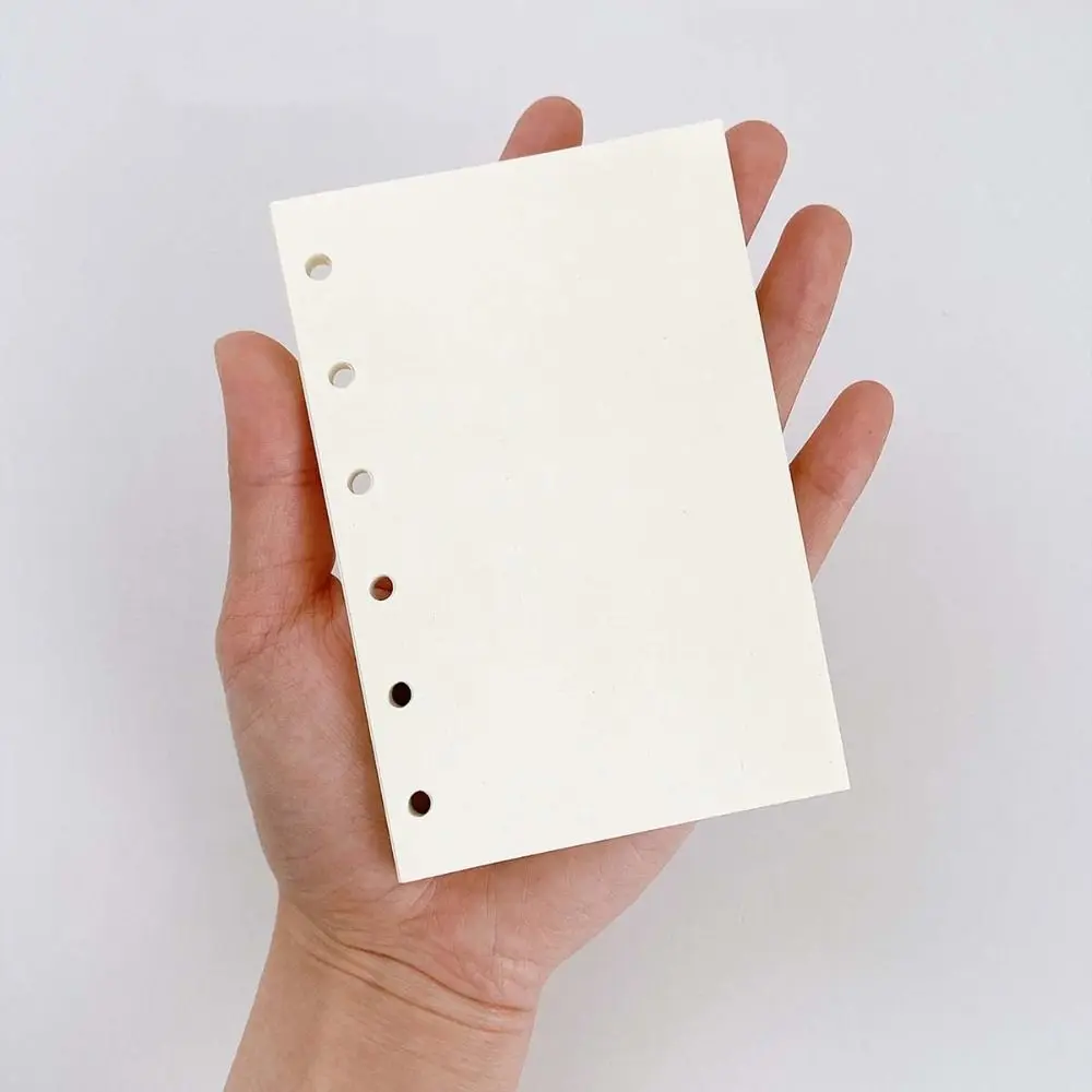 50Sheets A7 Loose-Leaf Notebook Refill Paper Index Inside Page Cards Separator Page Paper Inner Refill Binder Paper Pages