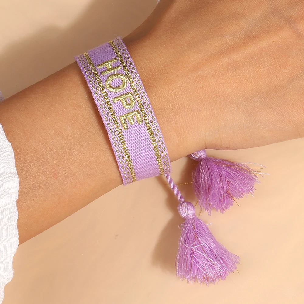 Aihua Heißer Verkauf Boho Bunte Handarbeit Gewebt Seil String Gestrickte Armband Armreifen Unisex Freundschaft Kinder Glück Schmuck Geschenke – Detail 11