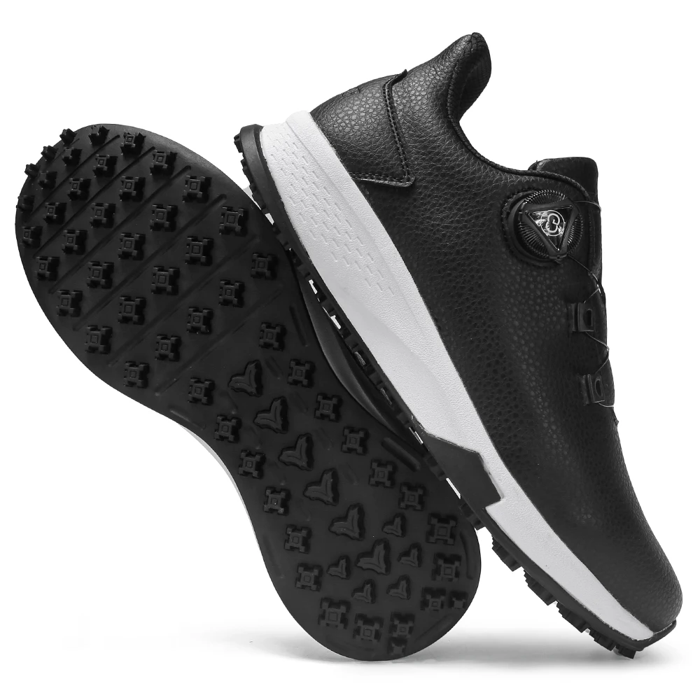 Waterproof Golf Shoes Men High quality Leather Professional Outdoor Golfing Sneakers Walking Exported To Europe And America39-48