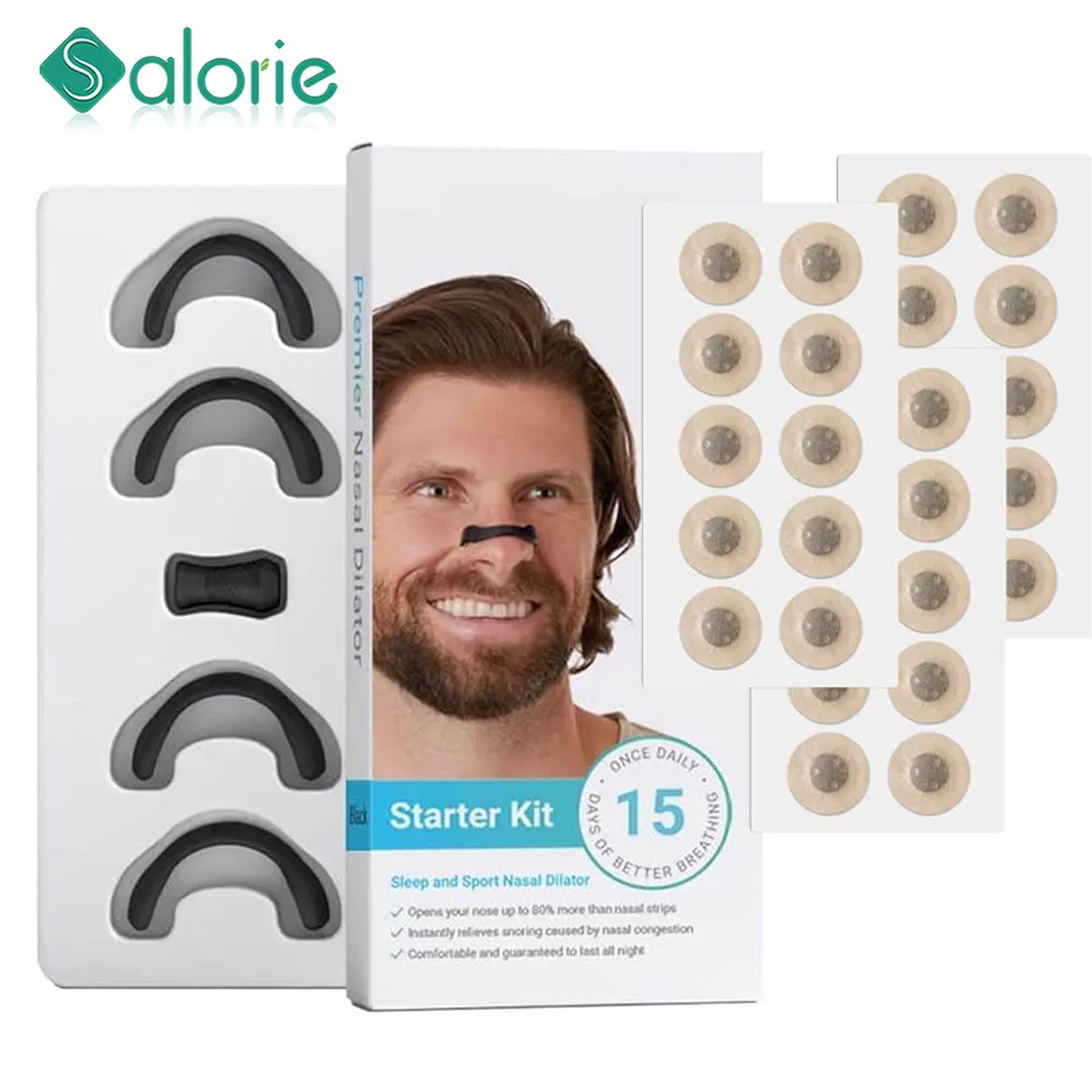 Breathing Nasal Strip Starter Kit - Boost Oxygen Inhale, Reduce Snoring, Improve Sleep Quality - Nasal Strips - Snoring Solution