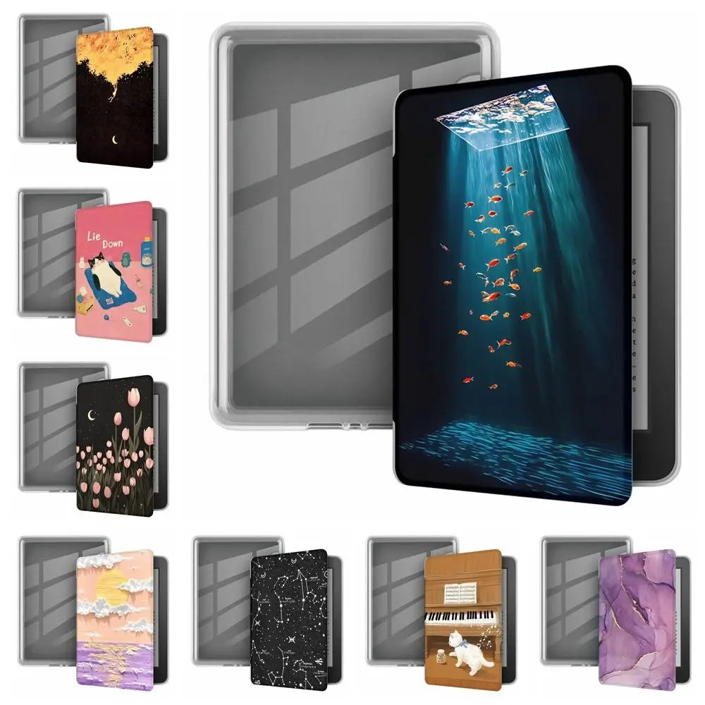 For Kindle Paperwhite 7 inch 2024 (12th Gen) Colorsoft e-Reader Case Smart Cover SA568B Shell Auto Wake/Sleep Folio Funda