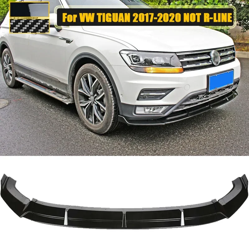 

Front Bumper Lip Spoiler Side Splitter Deflector Guards Body Kit Cover For Volkswagen VW TIGUAN 2017-2020 Car Accessories