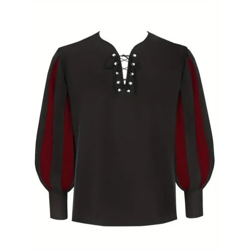 

Men's Cosplay Performance Costume Retro Artistic Cross-Border Seven-Quarter Sve Casual Sportswear Set Autumn Season