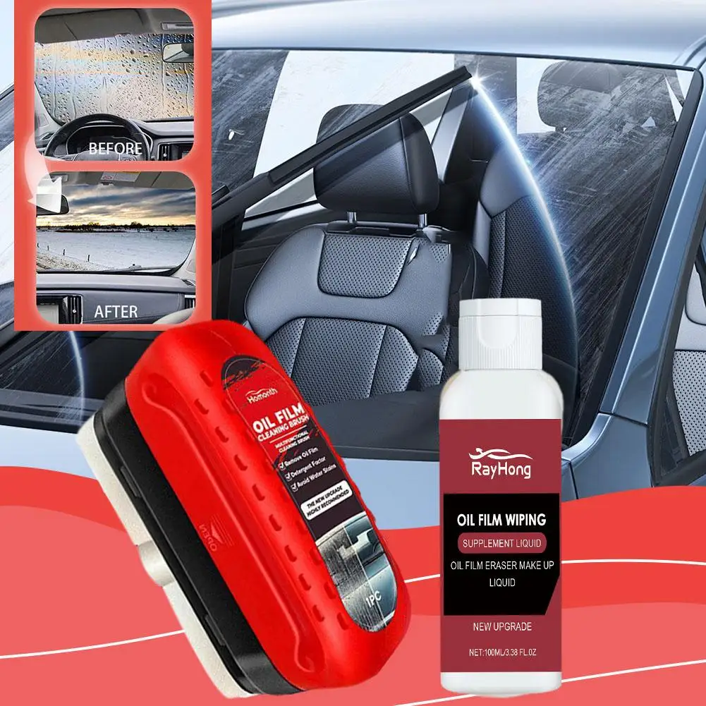 

Car Glass Oil Film Removing Paste Glass Film Coating Remover Clear Vision Hydrophobicity Windshield Car Detailing for car Window