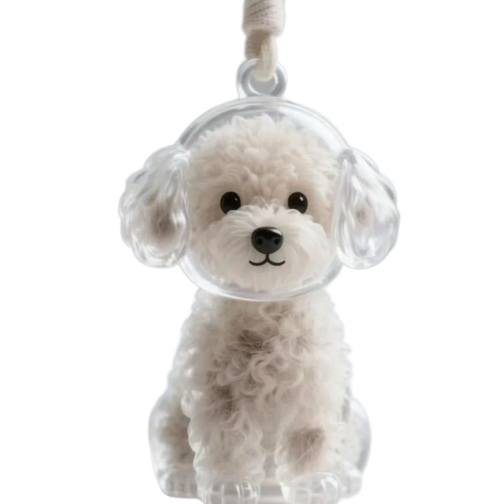

Transparent Dog Fur Storage Pendant Handmade Design DIY Accessories Portable Souvenirs Keychain Fur Storage Capsule