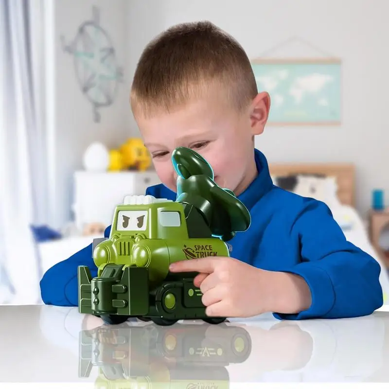 Jouet de voiture légère pour garçons et filles, modèle de véhicule à traction éducative précoce, résistant aux chocs, inertie