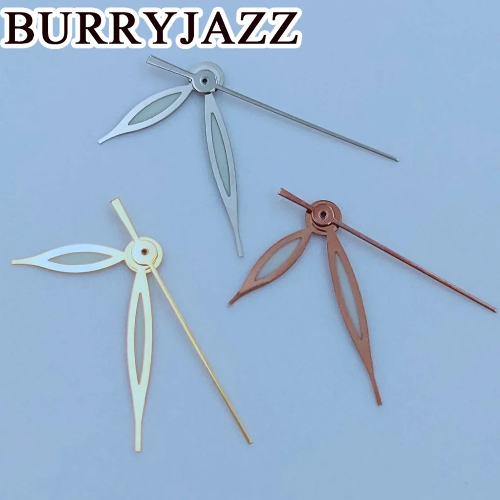 BURRYJAZZ NH35 NH36 NH38 7S26 7S36 4R35 4R36 Watch Hands Silver Gold Rose Gold Hands Green Luminous