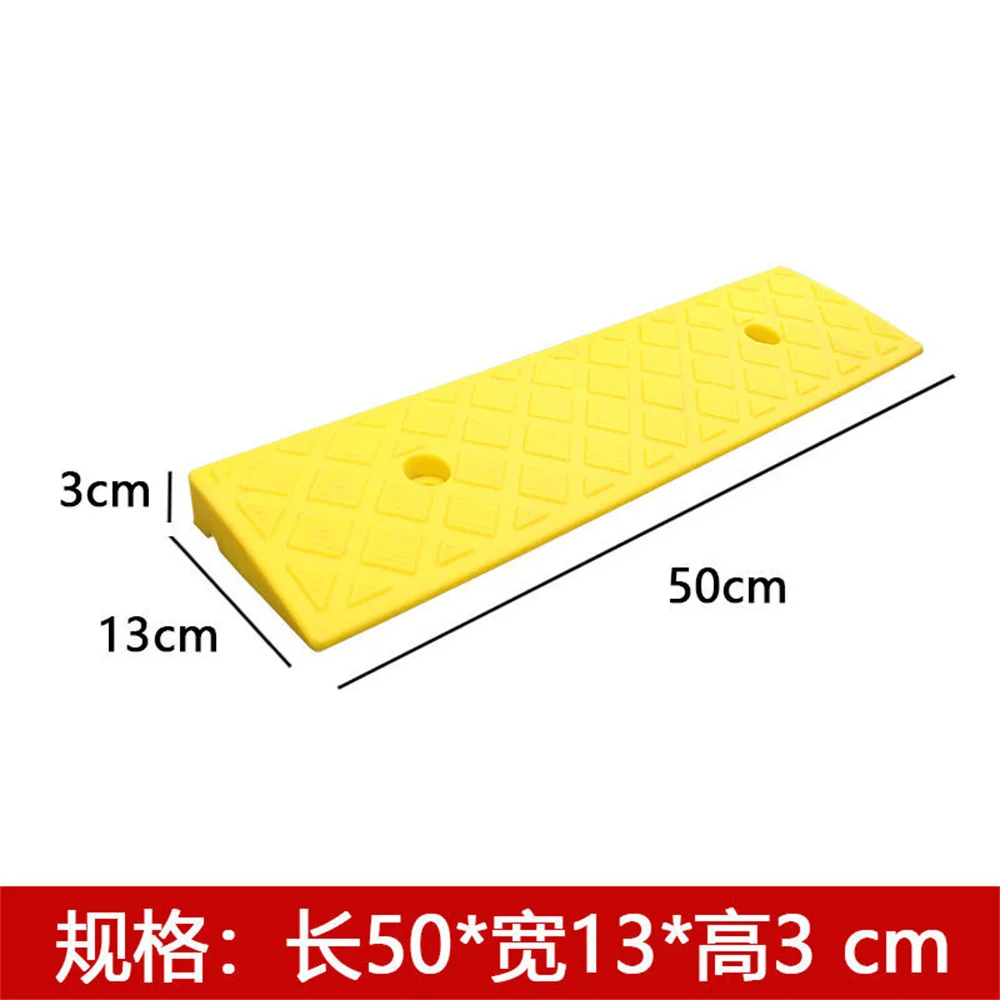 50*22*5cm Plastic PVC Road Slope Ramp Pad Portable Car Step Uphill Triangle Mat Curb Rubber