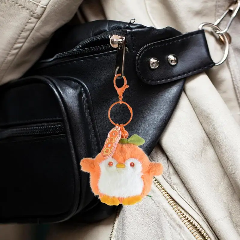 Plush Penguin Keychain Stuffed Animal Keyring Pendant With Fruit Fragrance Creative Animal Stuffed Doll Plush Toy For Boys Girls