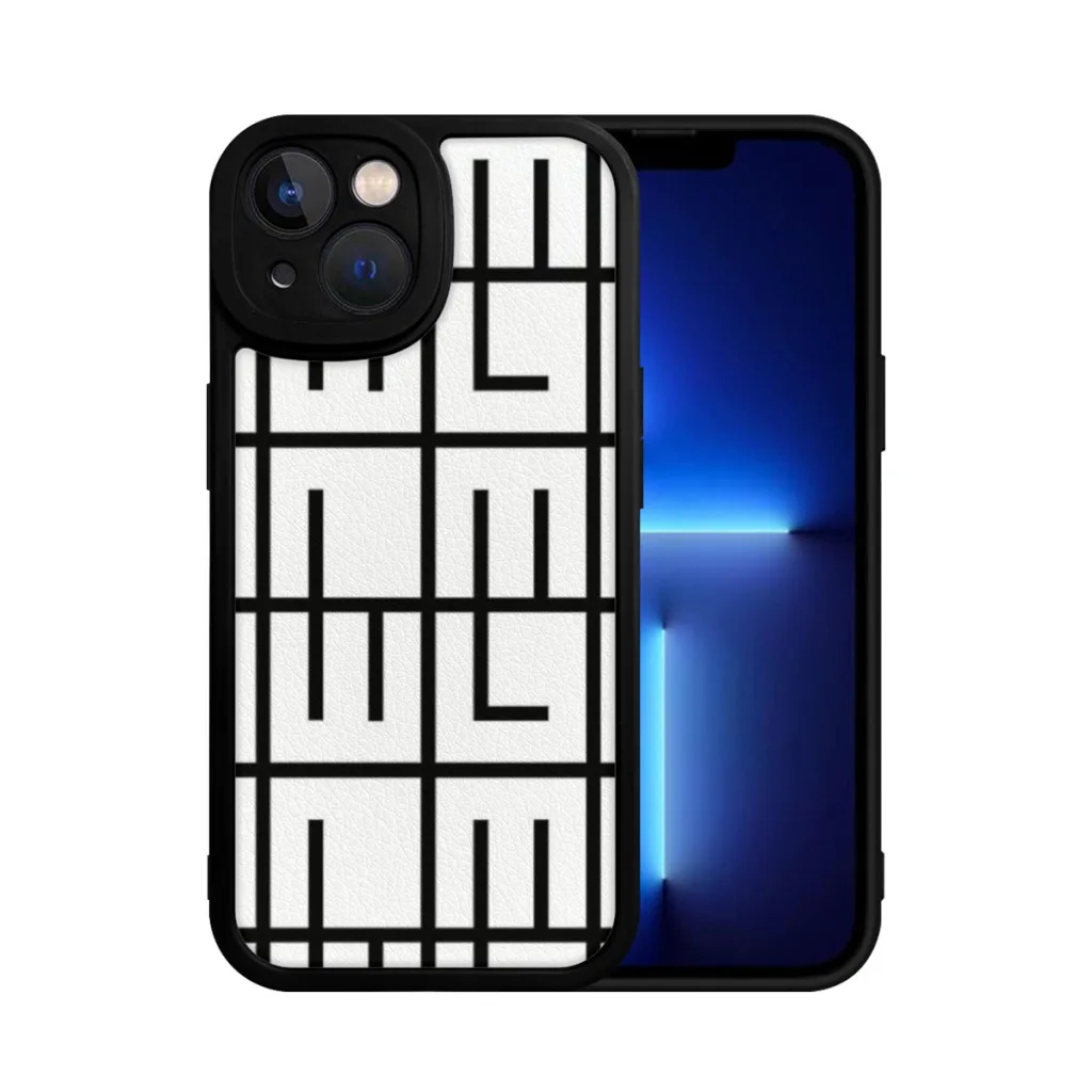LOSS (Negro) Funda de teléfono para iPhone 15 Pro Max Plus Funda de silicona suave