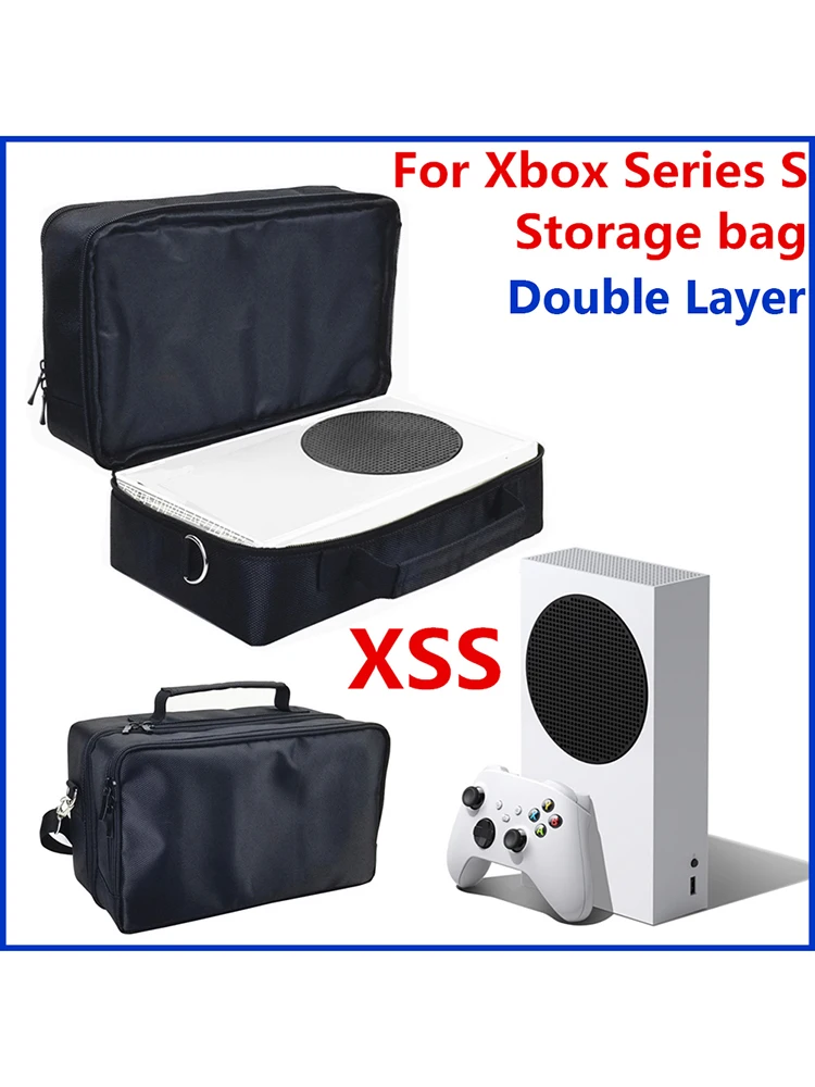 لسلسلة Xbox X/S حقيبة يد حقيبة كتف حقيبة حمل حقيبة تخزين مقاومة للصدمات لوحدة التحكم في الألعاب وحدة التحكم اللاسلكية وملحقاتها #3