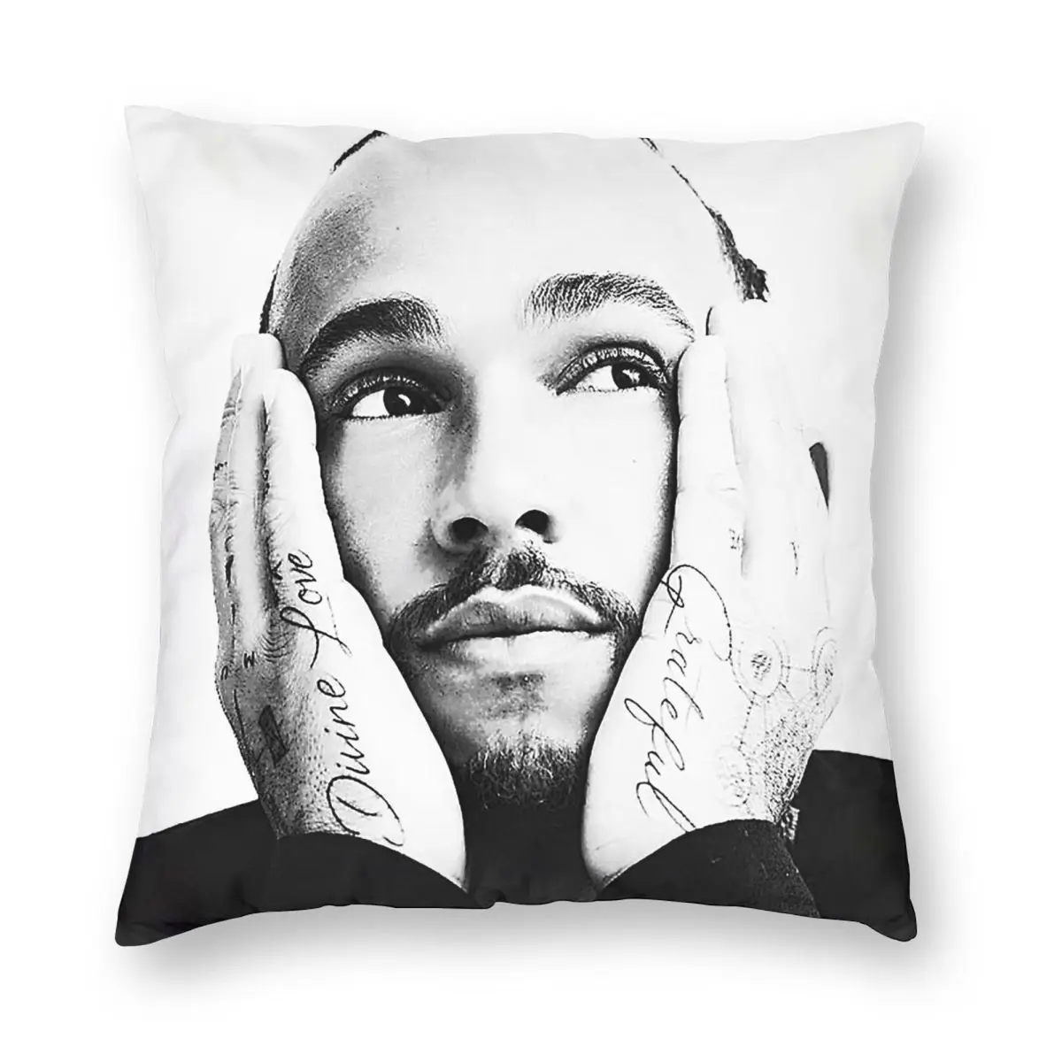 F1 Lewis Hamilton 44 Pillowcase Polyester Linen Velvet Pattern Zip Decor Pillow Case Sofa Cushion Case Wholesale