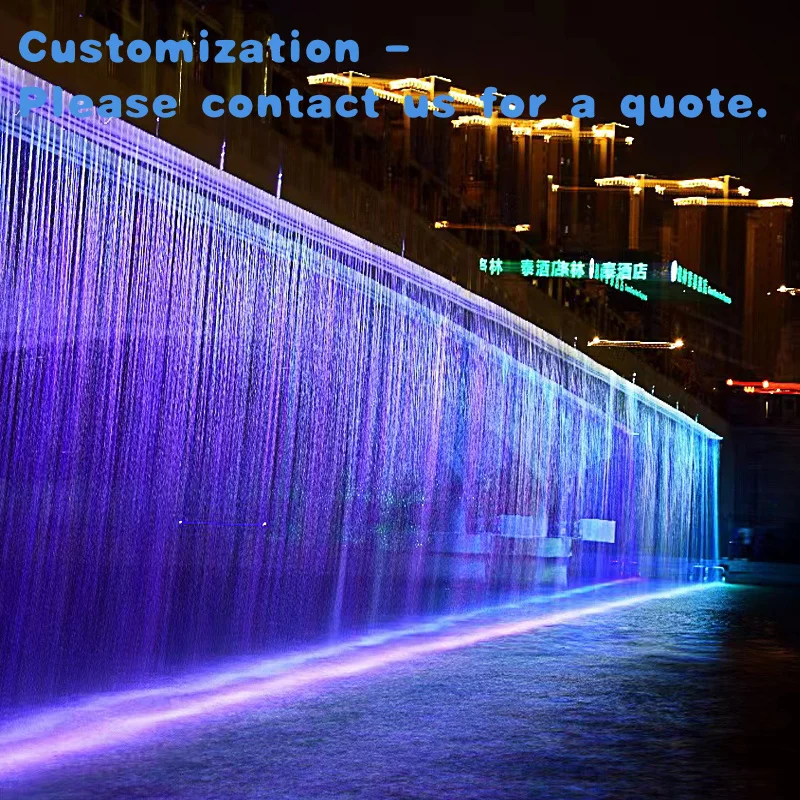 

custom.Relaxing Factory Price Rain Curtain Artificial Style Indoor Garden Decorative Curtain Fountain Sale