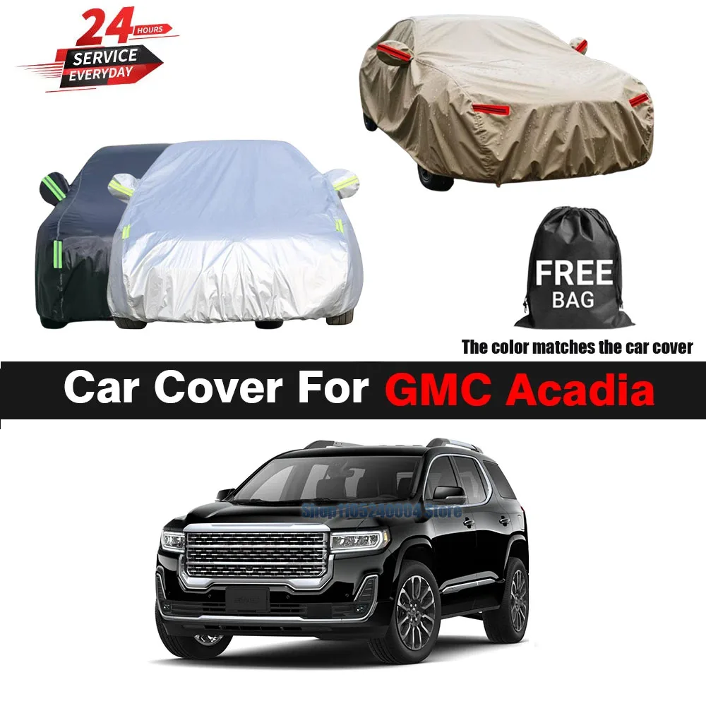 For GMC Acadia 2006-2021 All Weather SUV Cover Outdoor Anti UV Sun Shade Rain Snow Fog Resistant Dust Proof