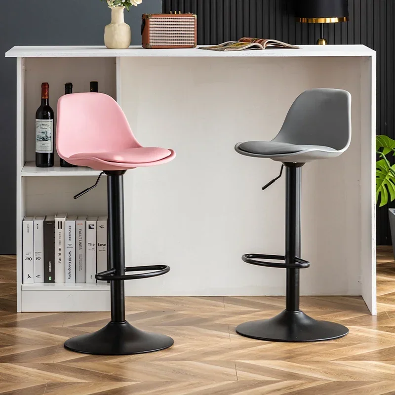 Height Adjustable Chaises Counter Stool Shop Stackable Interior Design Chair Bar Stools Luxury Silla Rattan Chair Home Chair