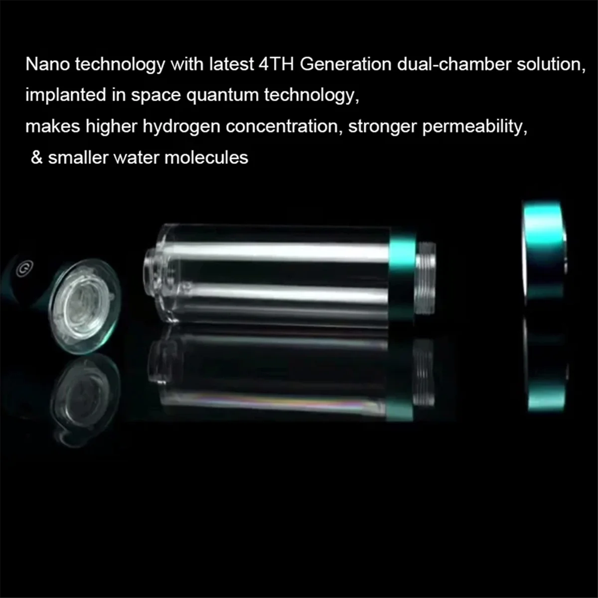 

The 8Th Generation 5000Ppb SPE PEM High Concentration Rich Hydrogen Water Cup Generator Flask Ionizer Hydrogen Bottle(A)