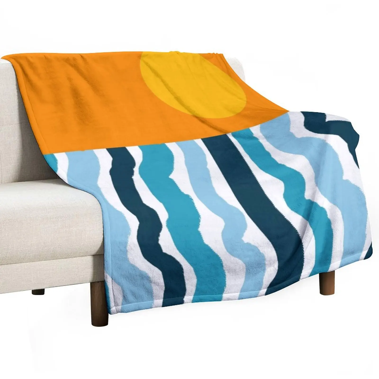 

Blue and White Vertical Striped Pattern Throw Blanket Thins Stuffeds Soft Plaid Sofas Blankets