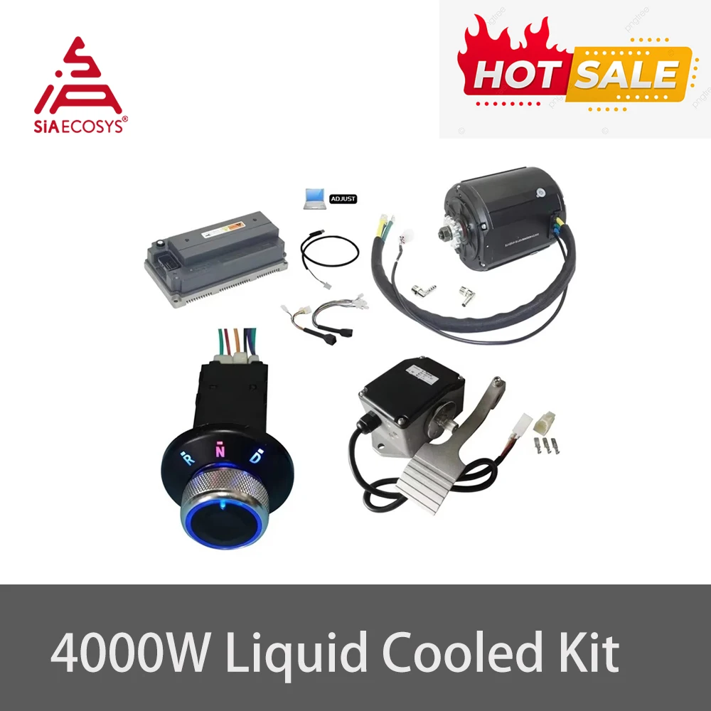 

QSMOTOR Liquid Cooled Motor 4000W Rated 7500W Max Continuous 72V 110KPH Mid Drive Motor Conversion Kits For E-motorcycle